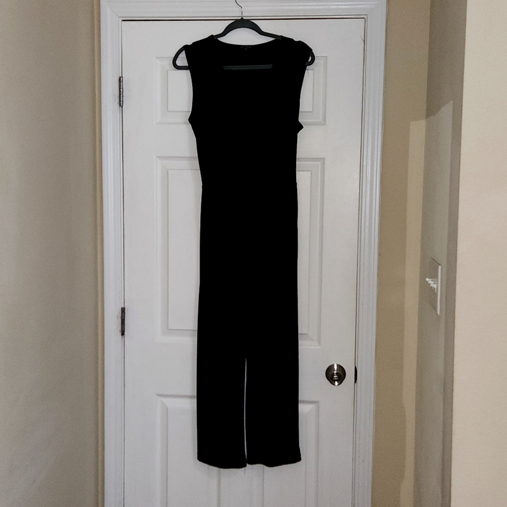 Tahari black pant jumpsuit